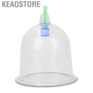 Keaostore Cupping Cup  Plastic Transparent Vacuum Suction for Home SPA