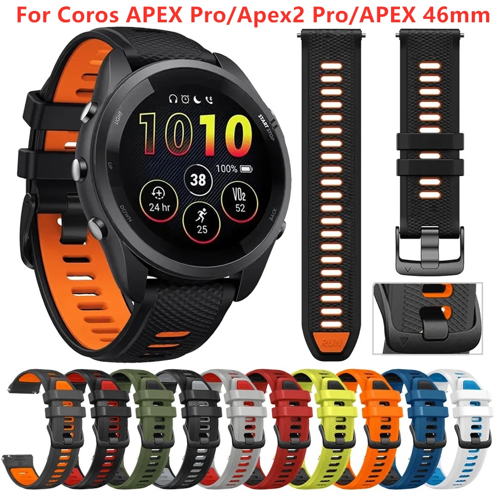 สายนาฬิกาข้อมือ 22 มม. อุปกรณ์เสริม สําหรับ Huawei Watch4 Pro GT3 Se GT2 3 Pro Runner 46 มม. Coros APEX Pro Apex2 Pro APEX 46 มม.