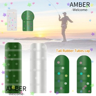 Amber ปลอกท่อยาง อุปกรณ์เสริม สําหรับตกปลาคาร์พ 100 ชิ้น