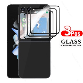 3Pcs Back Glass Screen Protector For Samsung Galaxy Z Flip5 5G Tempered Glass Samung ZFlip5 Flip 5 ZFlip 5 2023 6.7 Phone Film
