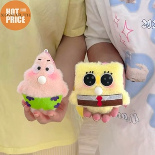 Xoitr พวงกุญแจ จี้ตุ๊กตาการ์ตูน SpongeBob Patrick Star น่ารัก คลายเครียด