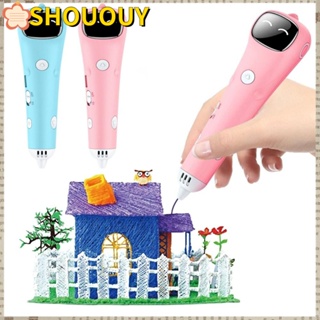 Shououy ปากกาพิมพ์อัจฉริยะ ป้องกันน้ําร้อนลวก สําหรับเด็ก วันเกิด DIY ของเล่นวาดภาพ