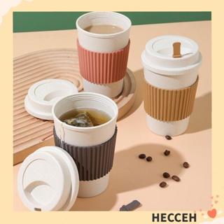 Hecceh แก้วกาแฟ กันลื่น ทนความร้อน แบบพกพา ใช้ซ้ําได้