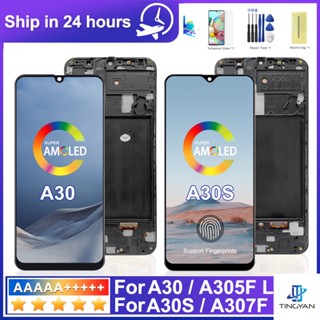 อะไหล่หน้าจอสัมผัสดิจิทัล LCD 6.4 นิ้ว สําหรับ Samsung galaxy A30 LCD SM-A30 A305 A30S A307F