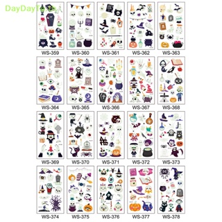 Daydayto สติกเกอร์รอยสักเรืองแสงในที่มืด สําหรับปาร์ตี้ฮาโลวีน