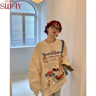 SWAY  เสื้อผ้าผู้ญิง แขนยาว เสื้อฮู้ด คลุมหญิง สไตล์เกาหลี แฟชั่น  ทันสมัย Stylish รุ่นใหม่ Chic A28J18W 36Z230909