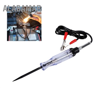 ALABAMAR อัตโนมัติ 6V 12V 24V DC รถ รถบรรทุกแรงดันวงจรทดสอบ ทดสอบ VoltMet Long Probe ปากกา หลอดไฟ