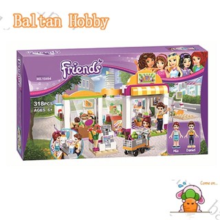 Baltan toy BH1 บล็อคตัวต่อ รูปหัวใจทะเลสาบ ซูเปอร์มาร์เก็ต 41118 10494 ของเล่น สําหรับเด็กผู้หญิง EF3