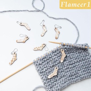 [flameer1] สลักไม้ แบบพกพา สําหรับถักโครเชต์ นิตติ้ง DIY