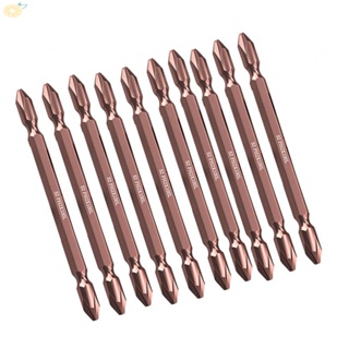 【VARSTR】Screwdriver Bits 1/4\ Hex 100mm 6.3mm Hex Chrome Vanadium Copper-colored