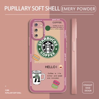 สําหรับ Samsung Galaxy Note 8 9 10 Plus 10 Lite A81 M60S Note20 Ultra เคสโทรศัพท์มือถือซิลิโคน TPU แบบนิ่ม ลาย Starbucks กันกระแทก ป้องกันกล้อง