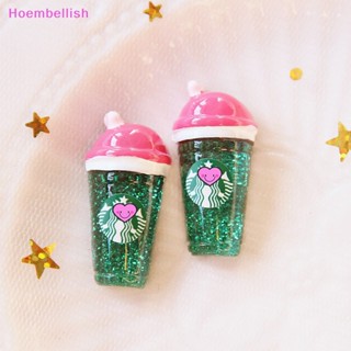 Hoe&gt; ถ้วยกาแฟเรซิ่น ด้านหลังแบน สําหรับตกแต่งขวดกาแฟ DIY 2 ชิ้น