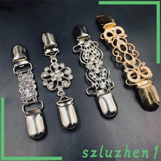 [Szluzhen1] คลิปหนีบเสื้อคาร์ดิแกน เสื้อกันหนาว สไตล์วินเทจ 4 ชิ้น