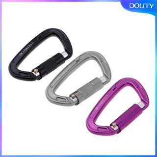 [dolity] คาราบิเนอร์ล็อก อะลูมิเนียม สําหรับเปล ตั้งแคมป์ สะพายหลัง สายจูงสุนัข