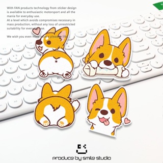 Pet Korgi สติกเกอร์ ลายการ์ตูนสุนัขน่ารัก กันน้ํา สําหรับติดตกแต่งถังน้ํามันรถยนต์