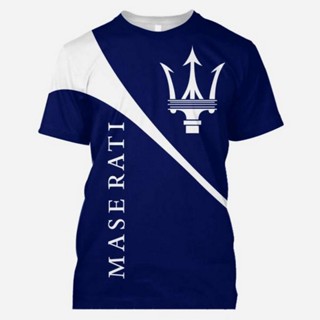 ใหม่ล่าสุด เสื้อยืดลําลอง แขนสั้น คอกลม พิมพ์ลาย Maserati รถแข่ง 3D โอเวอร์ไซซ์ สไตล์สตรีท แฟชั่นสําหรับผู้ชาย ผู้หญิง เหมาะกับการเล่นกีฬา