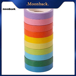 &lt;moonback&gt; เทปกาววาชิ สําหรับตกแต่งสมุดไดอารี่ 10 ชิ้น