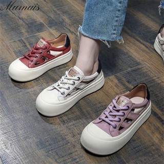 Mumais Casual shoes New Korean versatile anti-skid hollow platform sports casual womens shoes