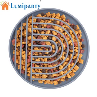 Lumiparty ชามใส่อาหารสุนัข แบบซิลิโคน กันลื่น ขนาดเล็ก กลาง ใหญ่ พร้อมถ้วยดูด