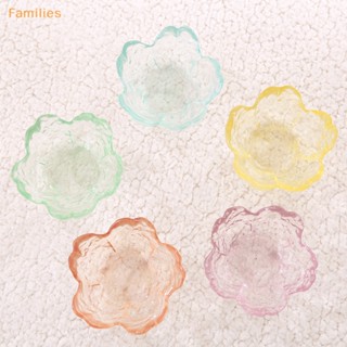 Families&gt; จานแก้ว ขนาดเล็ก สไตล์นอร์ดิก สีทอง สําหรับใส่ซอส ไอศกรีม ผลไม้ ซาลา
