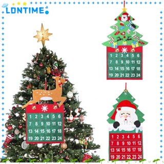 Lontime ปฏิทิน 24 วัน ตกแต่งผนัง ประตู เด็ก ปฏิทินคริสต์มาส ของขวัญ ชุดปฏิทิน ถือกําเนิด