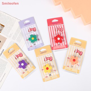 [Smileofen] ใหม่ ปลอกหุ้มสายชาร์จโทรศัพท์ ลายดอกไม้น่ารัก สีแคนดี้ ประหยัดพลังงาน