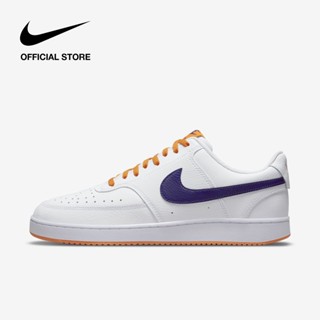 แท้ ✨Nike Mens Court Vision รองเท้าลำลองระบายอากาศคลาสสิก รองเท้าผ้าใบแฟชั่นที่สะดวกสบาย - สีขาว