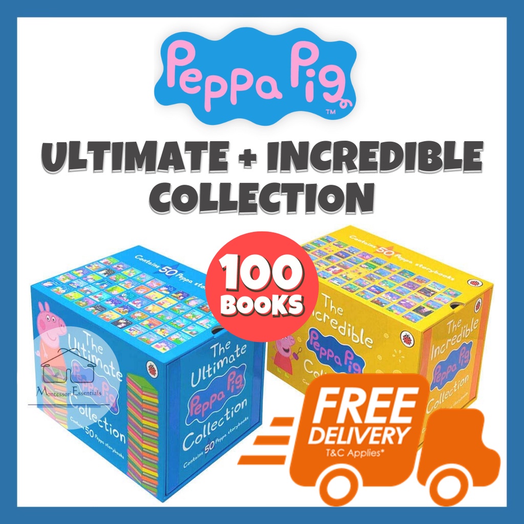 Peppa Pig Book Set: The Ultimate Peppa Pig & Incredible Peppa Pig & Amazing Peppa Pig Collection Box (50 Books)
