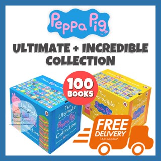 [TH READY STOCKS] Peppa Pig Book Set: The Ultimate Peppa Pig [50 books] &amp; The Incredible Peppa Pig [50 books] Collection