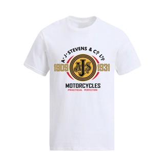 Classic Ajs 19091931 Motorcycles Biker White Fashion Tee Vintage Gift_03