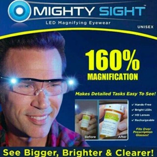 Mighty Sight Led Magnifying Eyewear HD Rechargeable Glassess