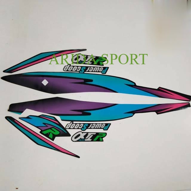 Striping alfa Stiker Yamaha v100/Alfa Alfa 100 1996 power ตัก stracker Lis body มอเตอร์คุณภาพดีที่สุ