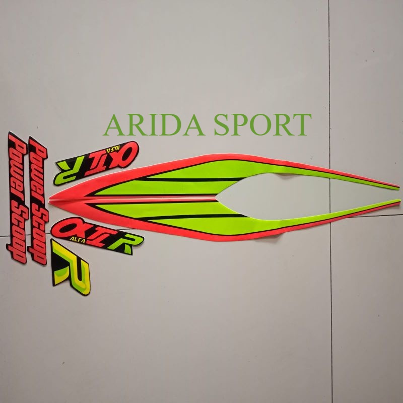 Striping alfa Yamaha v100/Alfa Alfa 100 power scoop stracker Lis body k motor คุณภาพดีที่สุด
