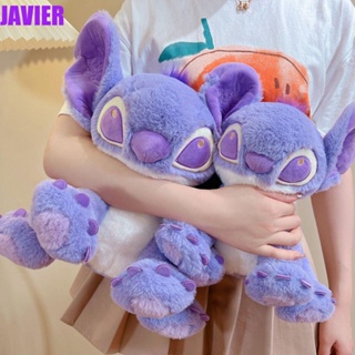 Javier หมอนตุ๊กตานุ่ม รูปการ์ตูน Stitch Kawaii น่ารัก สีม่วง สําหรับตกแต่งห้องเด็ก