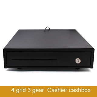 ลิ้นชักเก็บเงิน ลิ้นชักใส่เงิน ลิ้นชักทอนเงิน กล่องเงินสด พร้อมส่งในไทย Cash Drawer เชื่อมต่อ Port RJ11