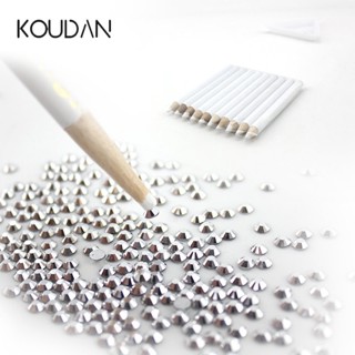 Koudan ปากกาเจลอะคริลิค สีขาว สําหรับตกแต่งเล็บเจล 5 ชิ้น