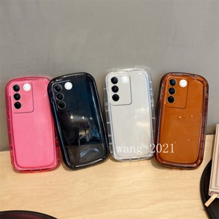 Phone Case เคส VivoV27 VIVO V27e V27 Pro X90 X80 X70 Pro 5G Colored Transparent Casing VIVO V27 5G Protection Shockproof Silicone Soft Cover 2023 The Latest Style เคสโทรศัพท