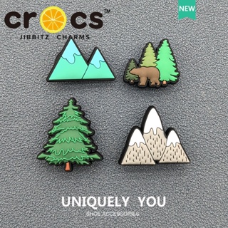 อุปกรณ์ตกแต่งรองเท้าแฟชั่นภูเขา รูปร่างภูเขา ด้วย Jibbitz Crocs Charms หัวเข็มขัดรองเท้า DIY เครื่องประดับสร้างสรรค์