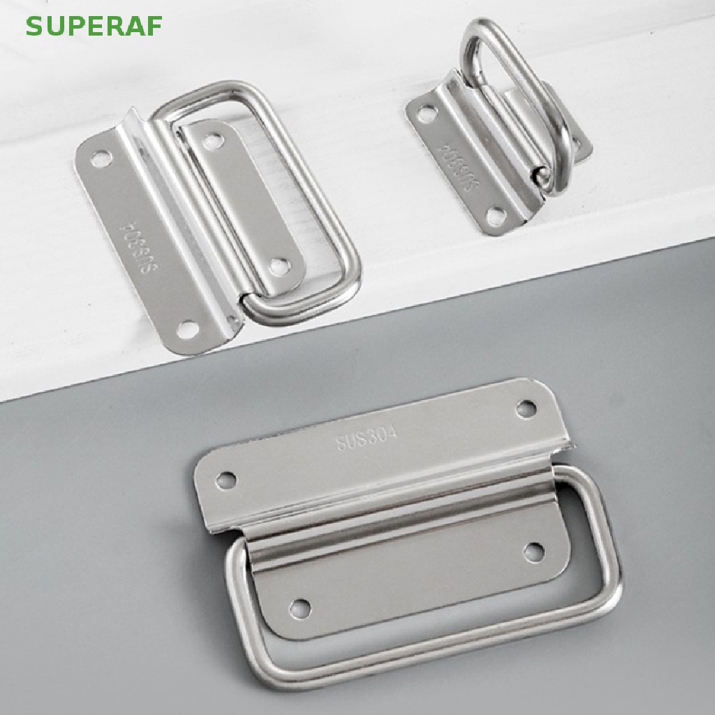 Superaf มือจับเฟอร์นิเจอร์ แบบสเตนเลส พับได้ ติดตั้งง่าย สําหรับตู้เสื้อผ้า ลิ้นชัก