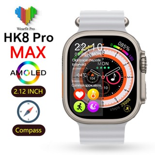 ของแท้ HK8 PRO MAX 2.1&amp;quot; Amoled หน้าจอสมาร์ทวอทช์ 49 มม. Series 8 Fitness OLED Smartwatch สําหรับ Android IOS HK8PROMAX