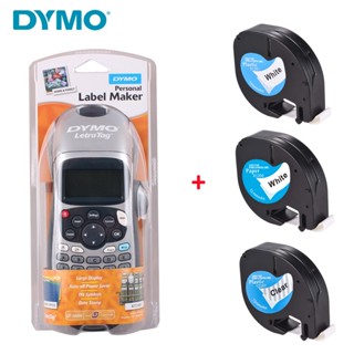 (พร้อมเทป 3 ม้วน) DYMO lt-100h สําหรับเครื่องพิมพ์ฉลาก DYMO letratag lt 100h lt 91201 12267 91200 91202 91203 91204 91205