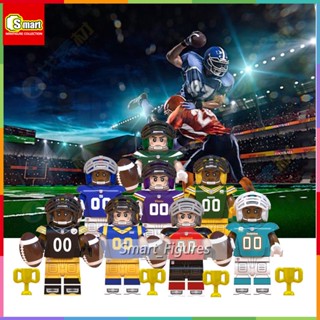 ฟิกเกอร์ Rugby Series Minifigures New York Giants Los Angeles Rams ของเล่นสําหรับเด็ก