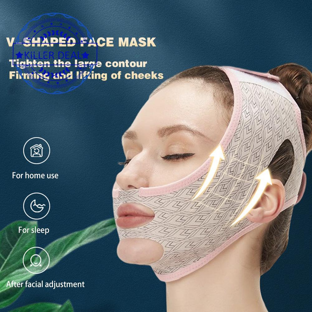 Face Slimming Bandage V Line Cheek คางคอ Shaper Belt Up Mask Lift Beauty Relax Strap Care J8P0