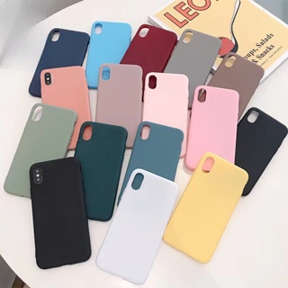 เคสโทรศัพท์มือถือ ซิลิโคนนิ่ม TPU ผิวด้าน สีแคนดี้ เรียบง่าย สําหรับ Realme C55 C35 C31 C30 C30S Narzo 50 5G