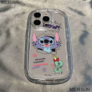 ✅Promax13 เคสโทรศัพท์มือถือแบบนิ่ม ใส กันกระแทก ลาย Stitch สําหรับ Iphone 14 Xr 8p 11 12 แผ่น 7xs 9B1M