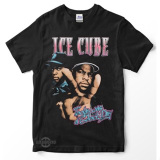 QZเสื้อยืดลําลอง ผ้าฝ้าย 100% แขนสั้น พิมพ์ลาย ice cube tupac travis scott Premium TODAY WAS God DAY สีดํา พลัสไซซ์ XS-X