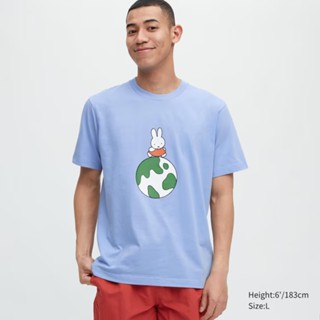 Uniqlo เสื้อยืดแขนสั้น พิมพ์ลาย PEACE FOR ALL Roger Federer สําหรับผู้ชาย และผู้หญิง 512352