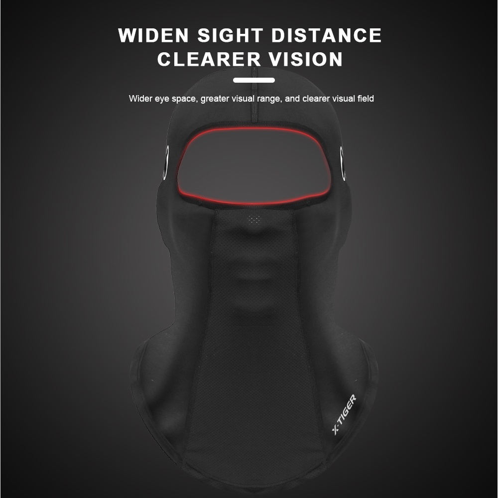 X-Tiger قناع وجه رايون للدراجات بحماية UV — صورة 7