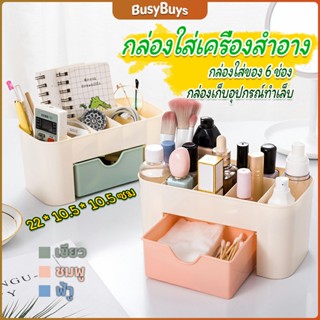 B.B. กล่องวางเครื่องสำอางค์ กล่องเก็บอุปกรณ์สำนักงาน สีพลาสเทล Cosmetics Box Drawer