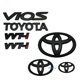 โลโก้กระจังหน้า และหลัง สีดําด้าน สําหรับ Toyota Vios Gen2 ncp93 gen3